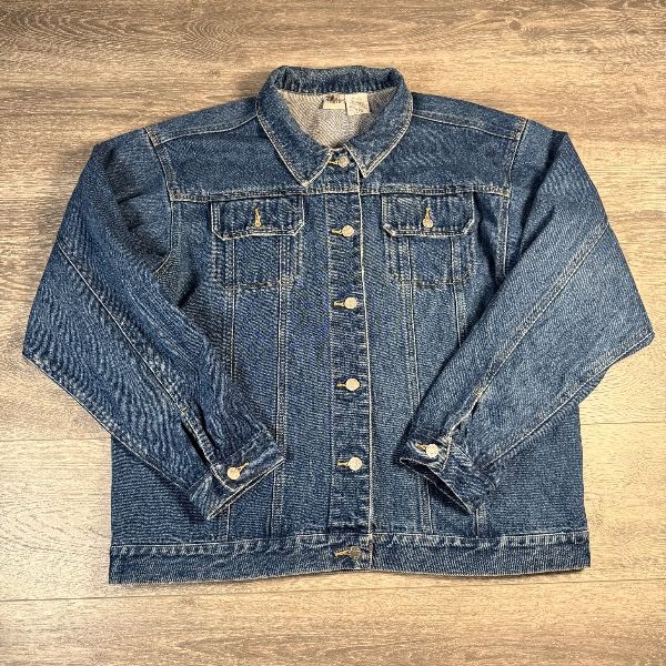 Vintage 90s Disney Catalog Villains Maleficent Ursula Denim Jeans Jacket Large