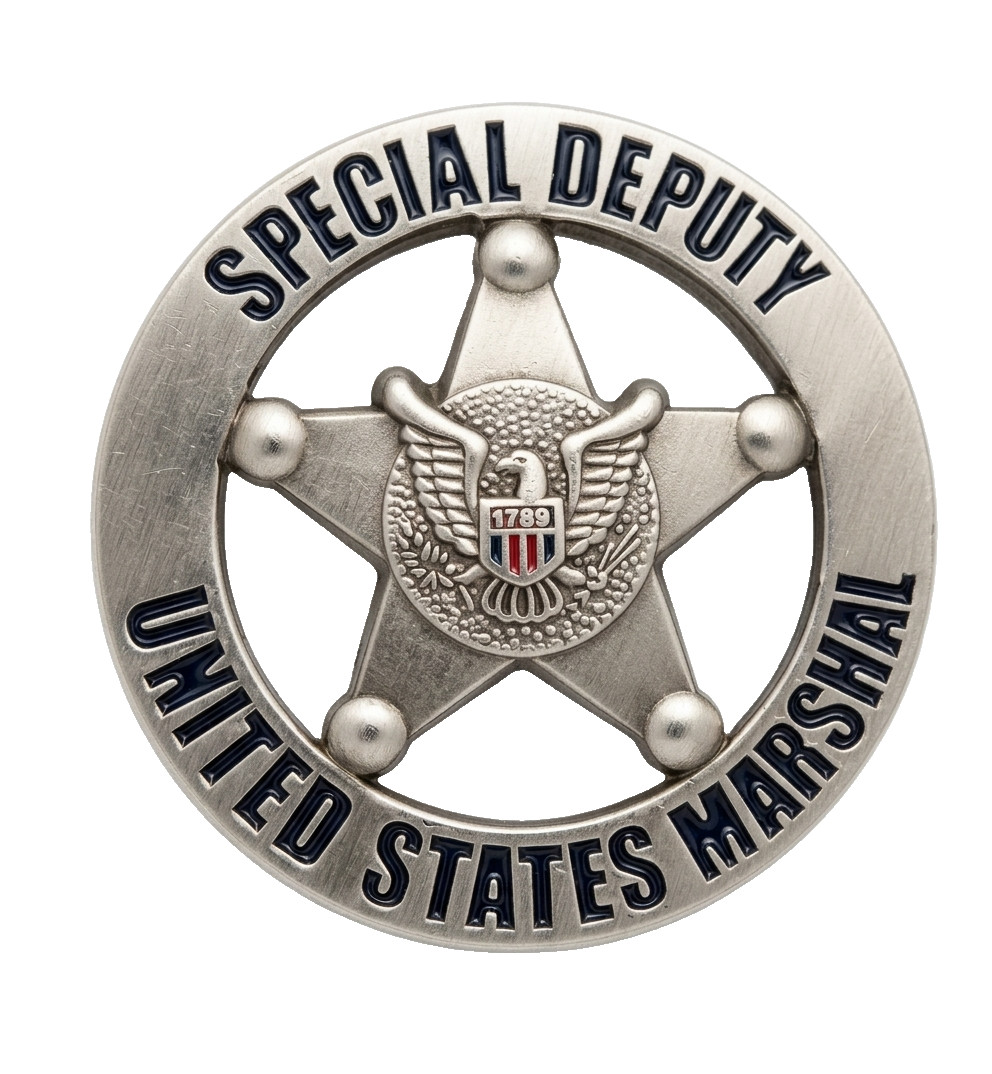 US Marshals Service (SPECIAL Deputy) Gun Metal lapel Pin