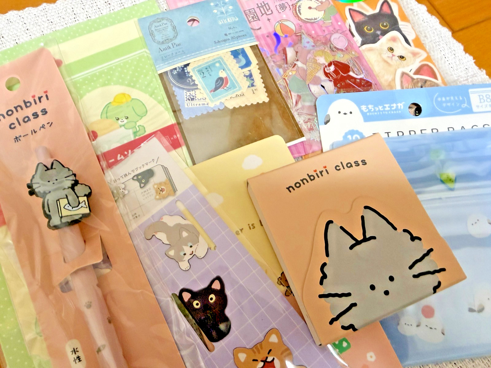 Japanese Kawaii Stationery Happy Box 10 Items Surprise Mystery Pack from Japan