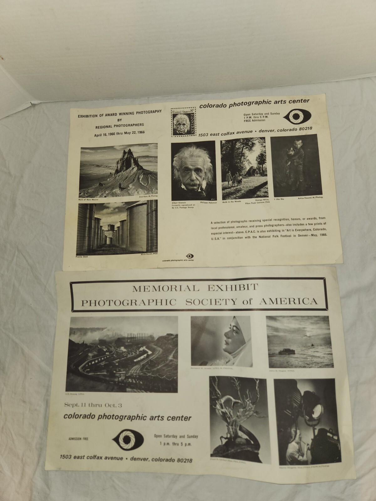 1966, Memorial Exhibit Photographic Society of America Poster, Denver+