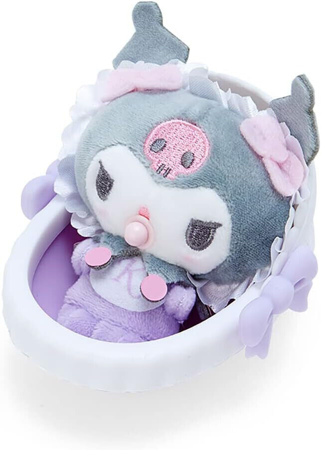 Kuromi Baby Cradle Mascot Sanrio From Japan Japanese Character Plush Toy New