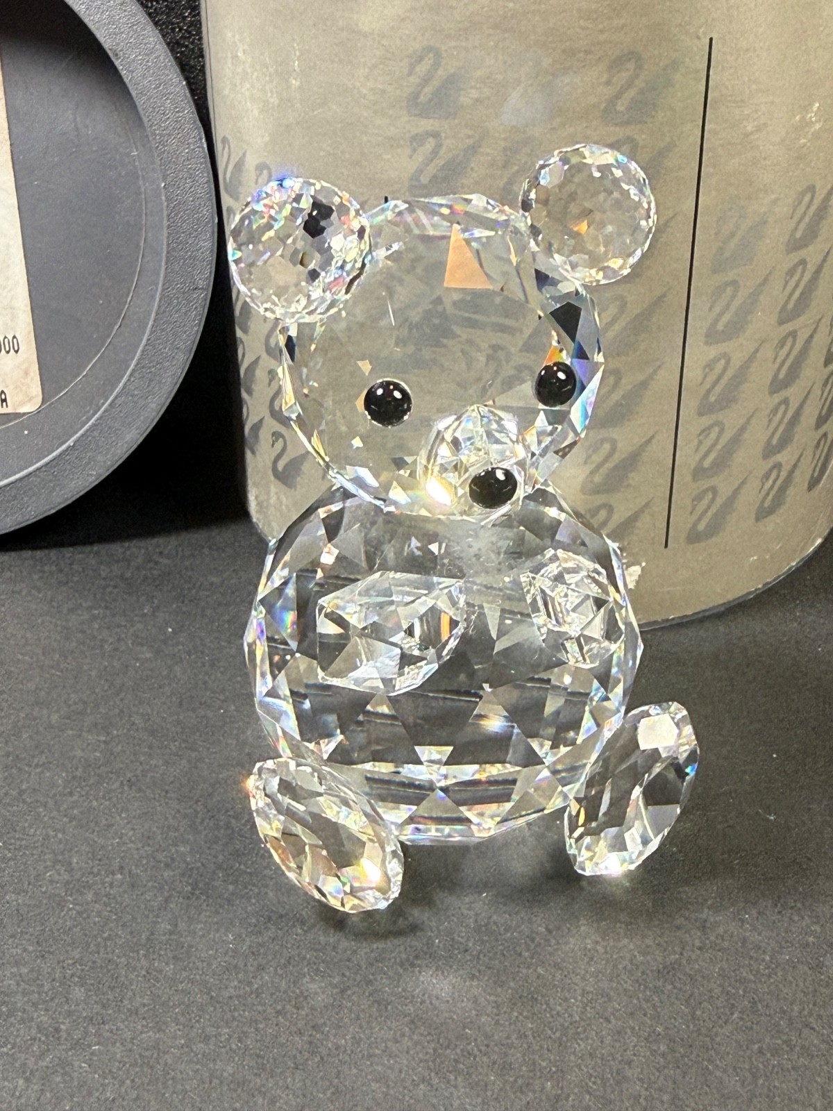 Swarovski Crystal Large Teddy Bear 7637NR075000 Retired 2 3/4\