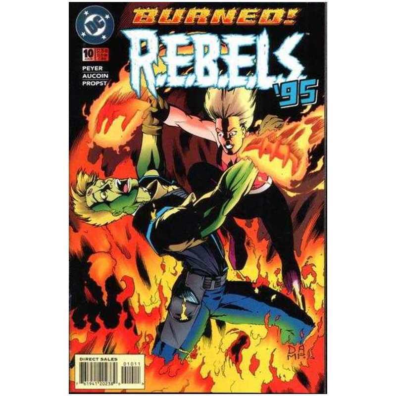 R.E.B.E.L.S. (1994 series) #10 in Near Mint condition. DC comics [l/