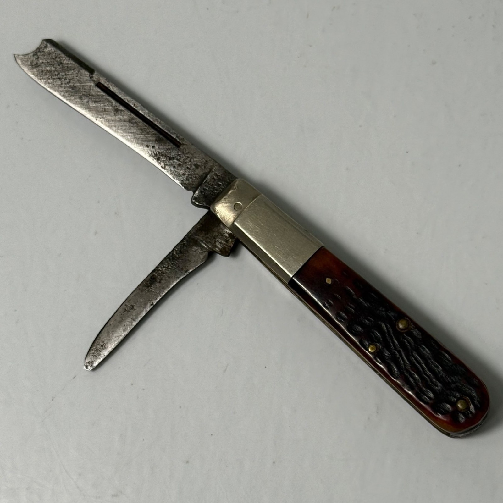 Case XX One Arm Razor Folding Pocket Knife 10 Dot 1970 Bone Handle Vintage Case XX One Arm Razor Folding Pocket Knife 10 Dot 1970 Bone Handle Vintage