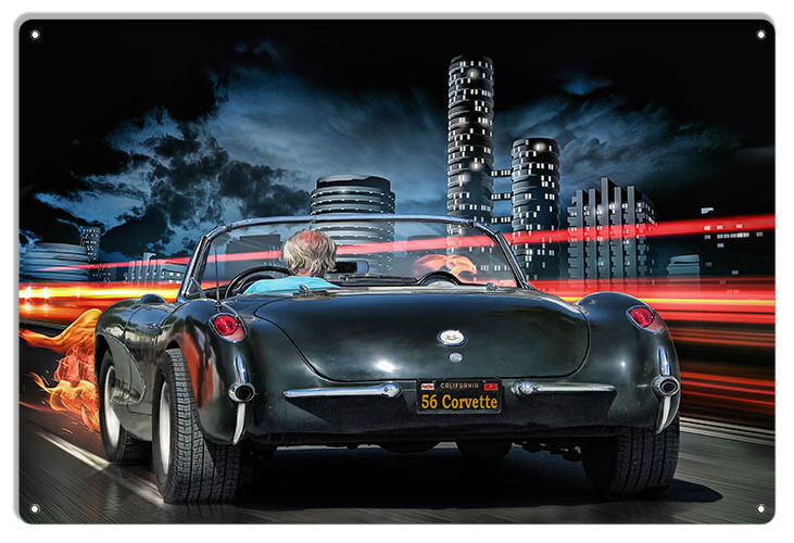 1956 CORVETTE CRUISIN THE CITY HWY 18
