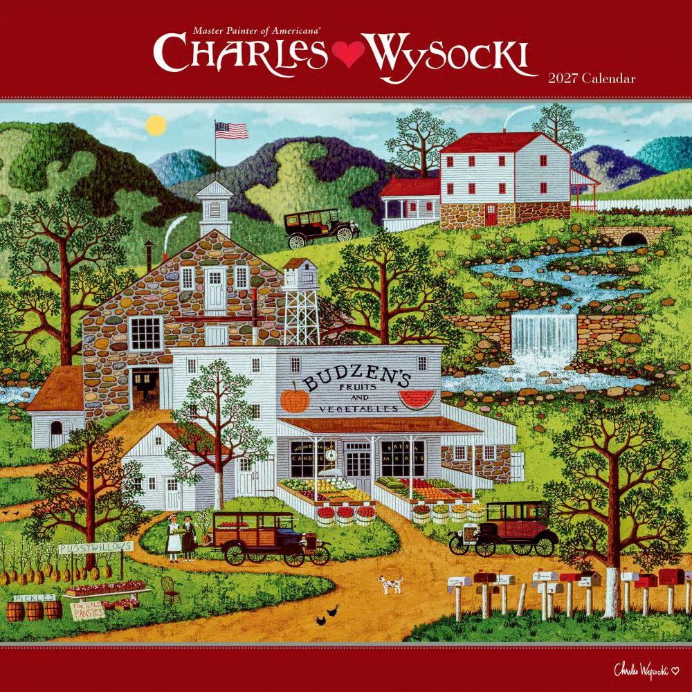 Carousel Calendars, Charles Wysocki Americana 2027 Wall Calendar Carousel Calendars, Charles Wysocki Americana 2027 Wall Calendar