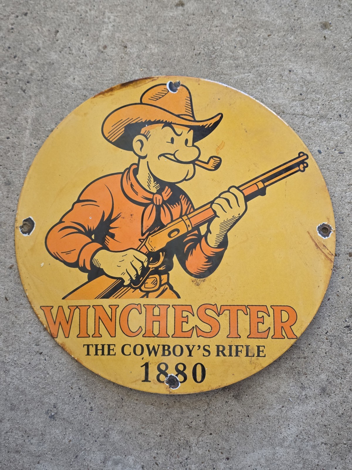 VINTAGE WINCHESTER THE COWBOY'S RIFLE 1880 12