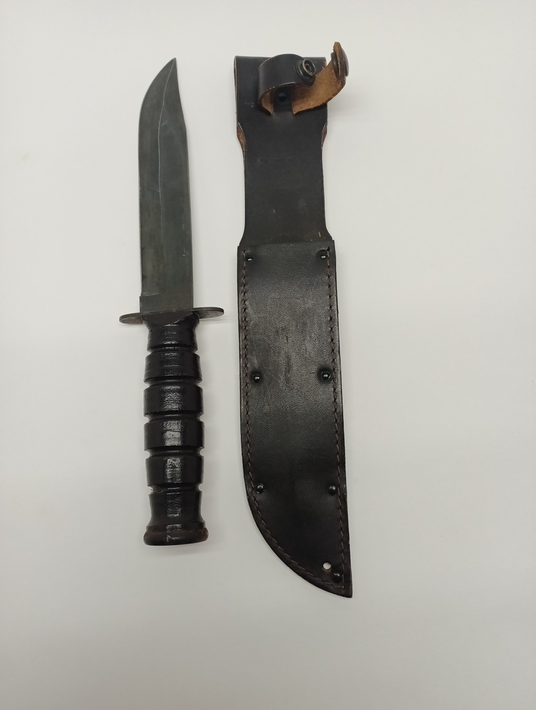 Vintage Camillus USMC Kabar Fixed Blade Knife Military Survival Tactical 1960s