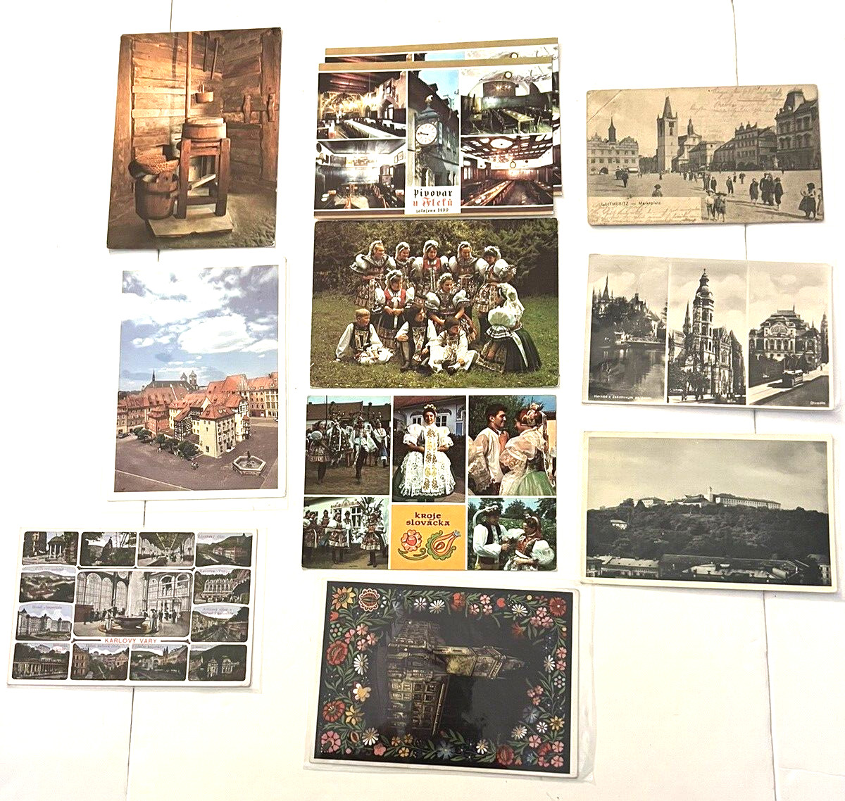 11 Czech Republic Postcards 2 Posted w/ Stamps 1 Undivided Prague
