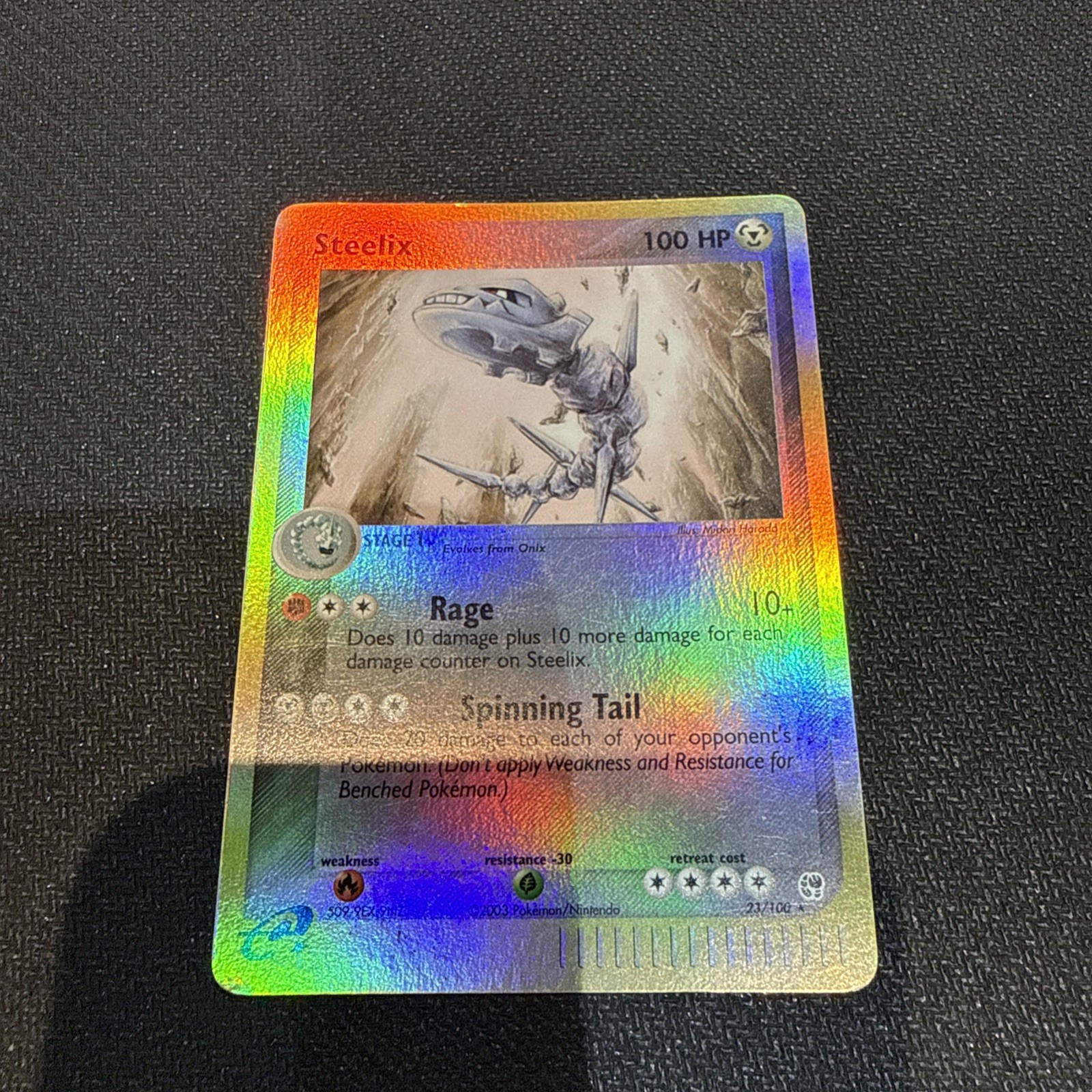 Pokemon - Steelix - EX Sandstorm - 23/100 - Reverse Holo Eng NM - No Shining