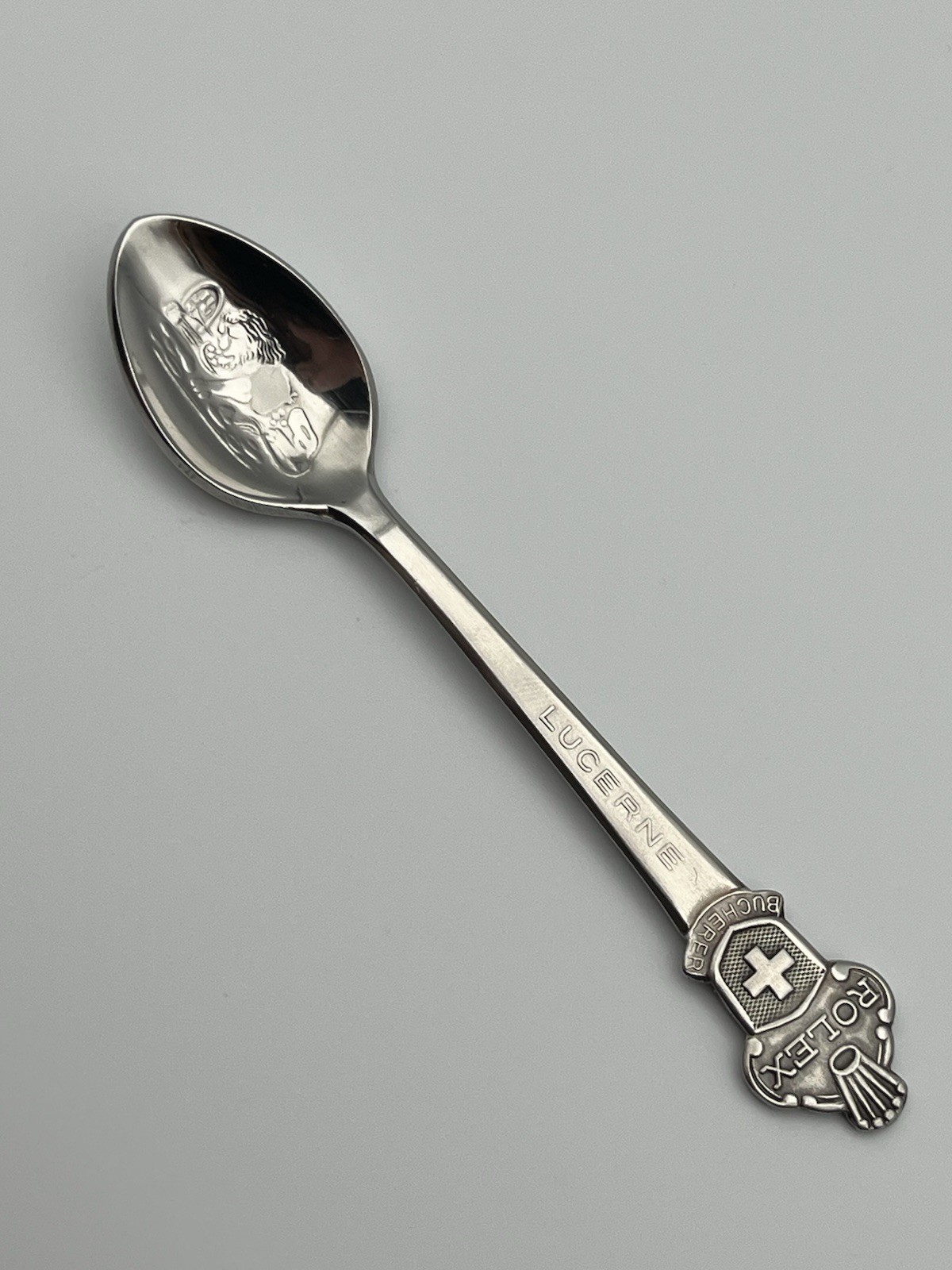 Rolex Bucherer Spoon Lucerne Switzerland Stainless Steel RARE