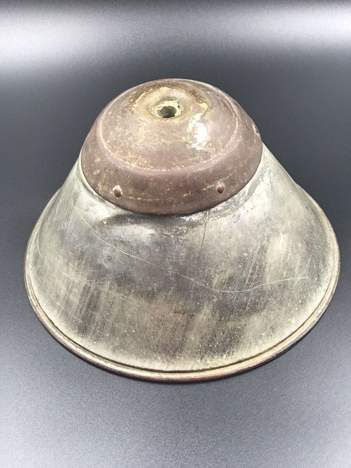 copper/brass lid ,Dome?