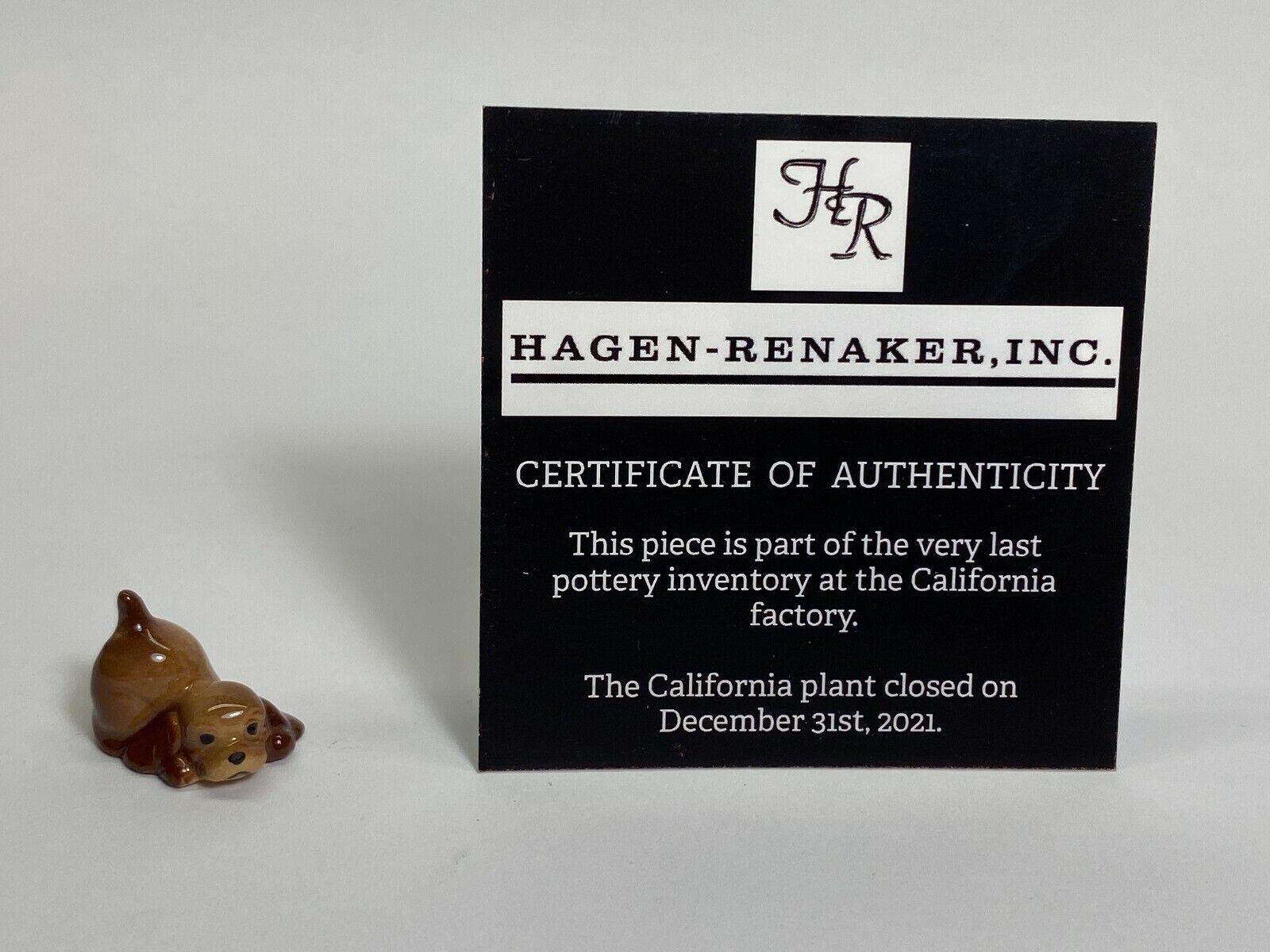 Hagen Renaker #926 91 Cocker Pup Lying Miniatures Last of the Stock NOS