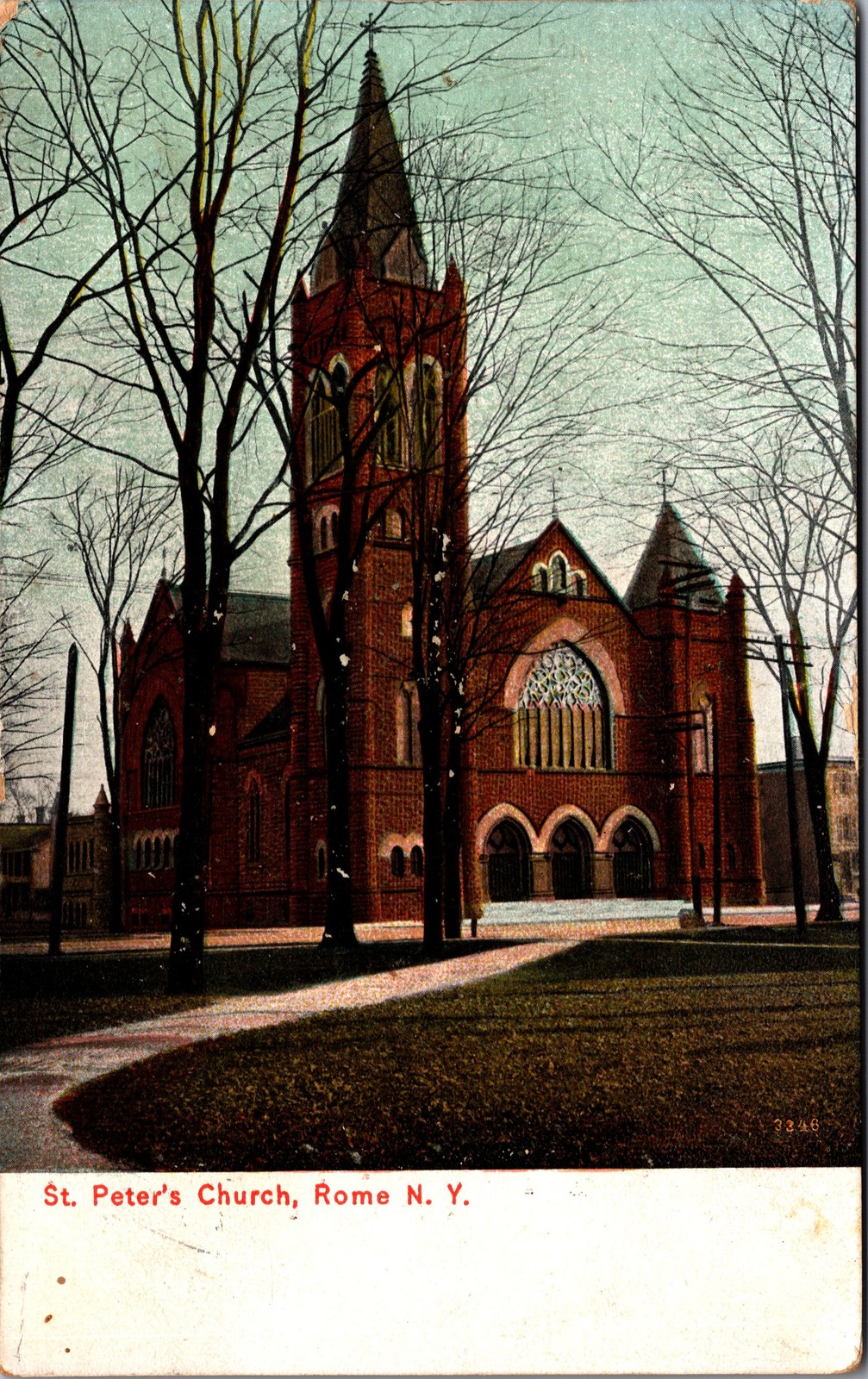 1909 St. Peter\'s Church Rome New York NY Postcard