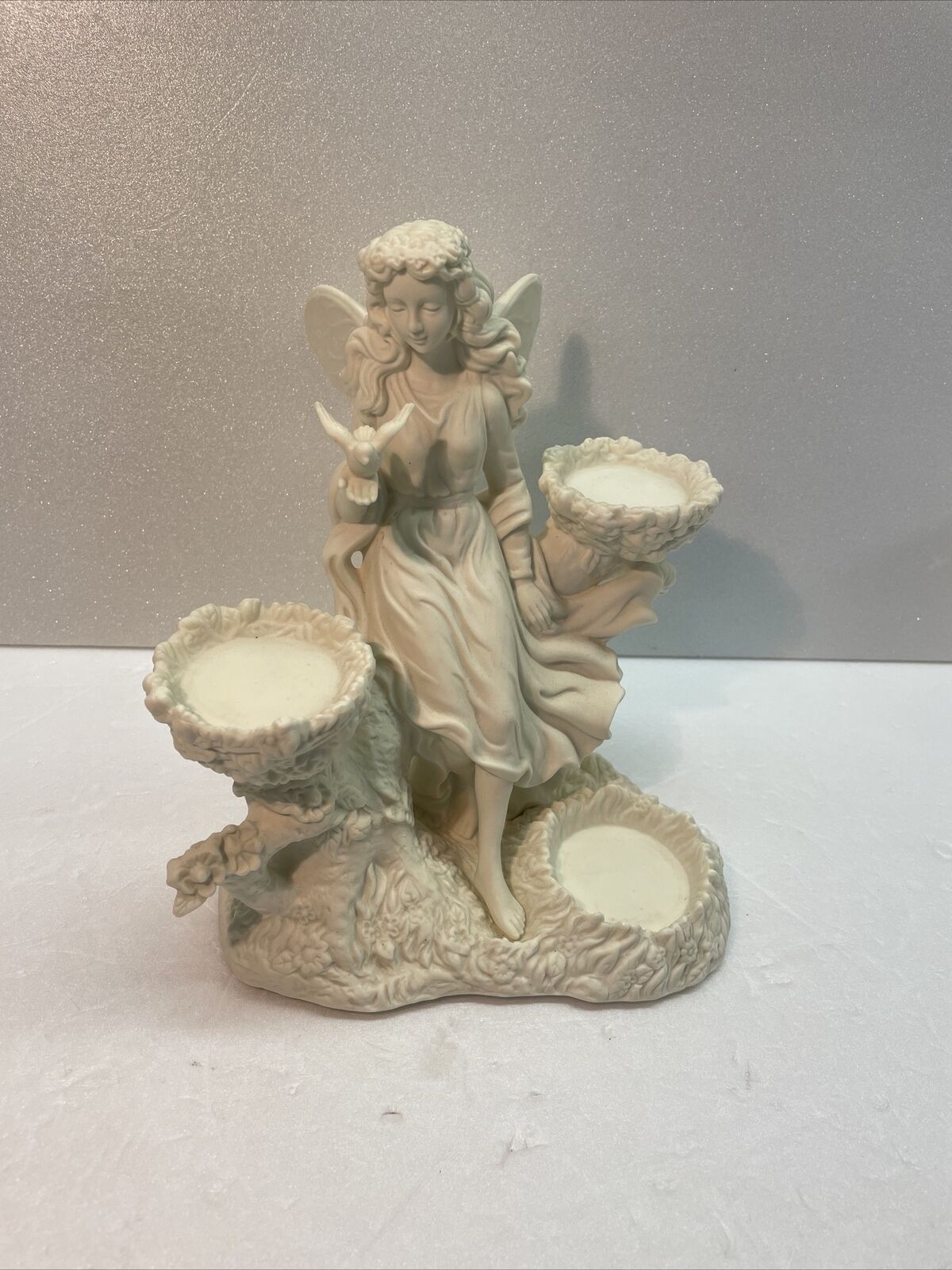 PartyLite P7298 Ariana\'s Garden Fairy Statue Tea Light Candle Holder w/box Retir