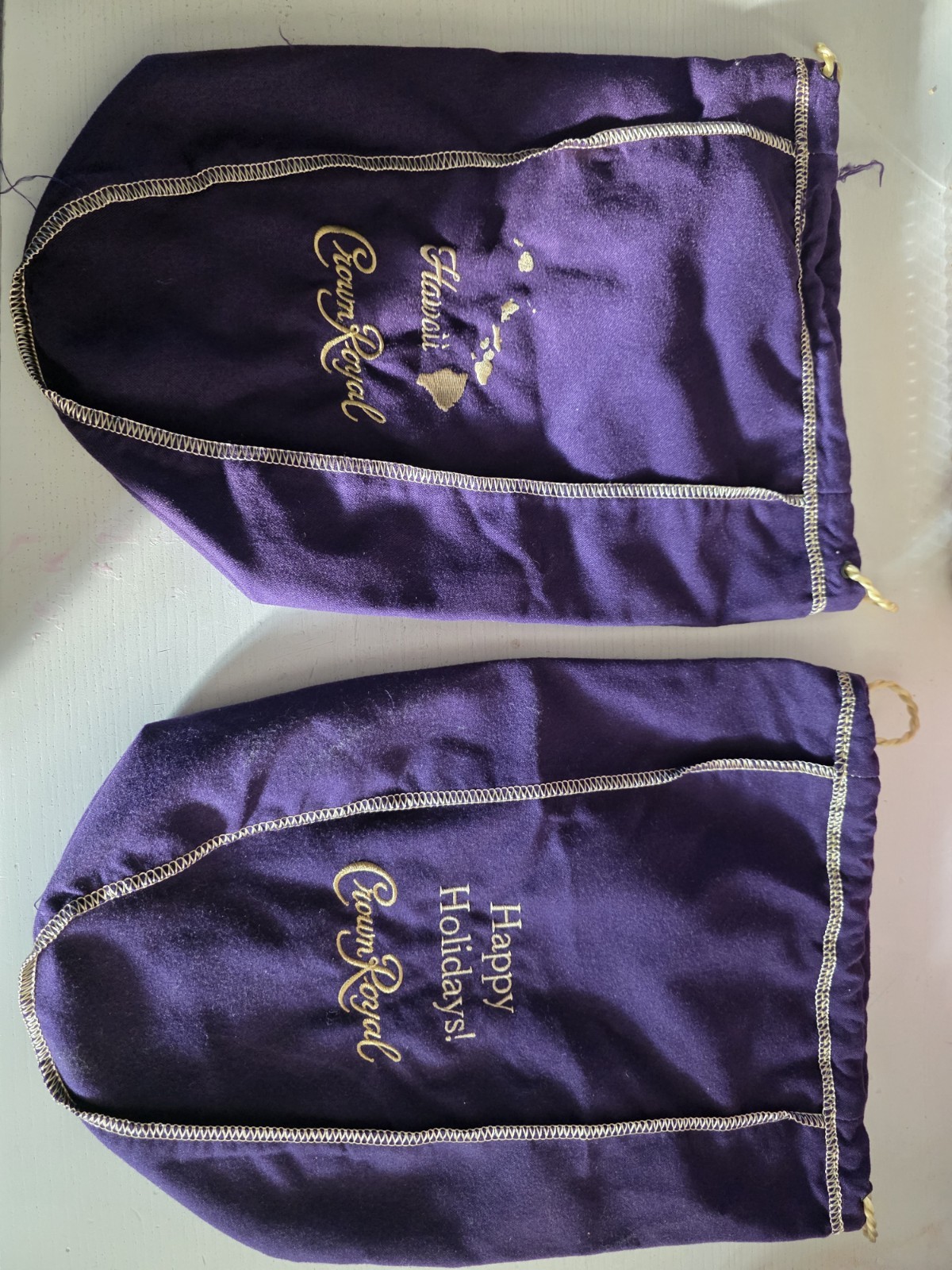 CROWN ROYAL BAG HAPPY HOLIDAY AND HAWAII