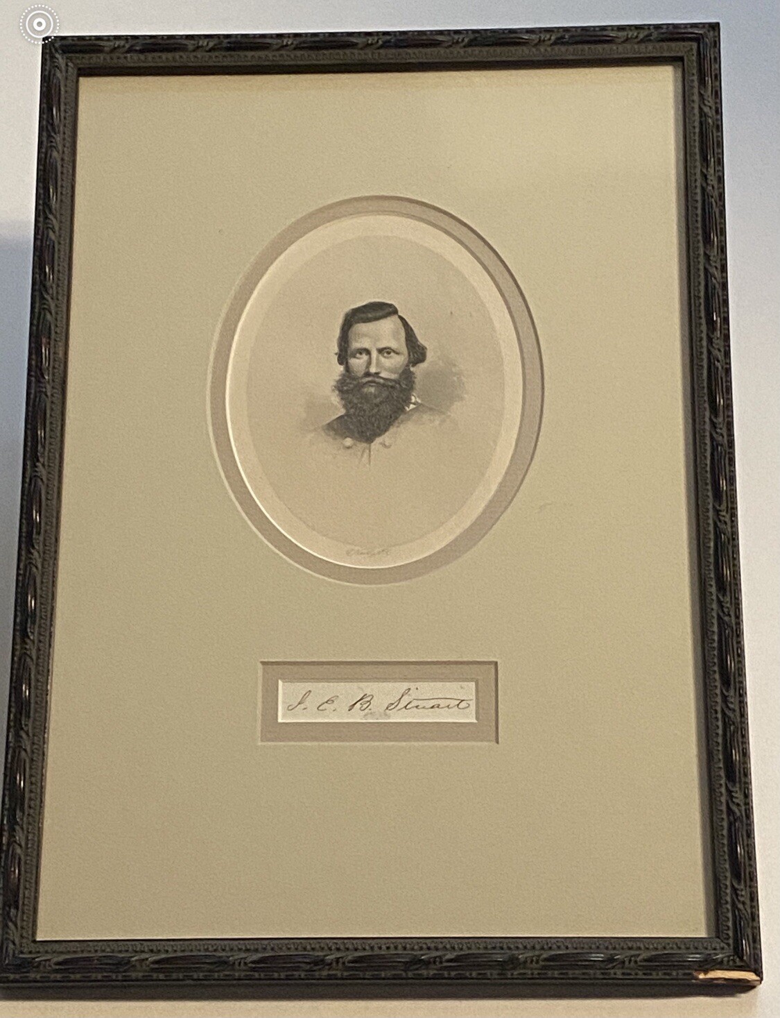 Confederate General J E B Stuart Signed -Rare Civil War Signature Psa/Dna