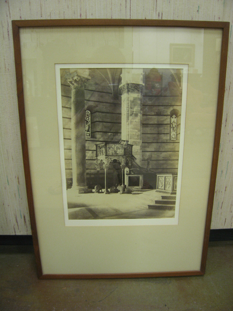 Antique Fratelli Alinari Photograph Romanesque Pulpit, Pisa Cathedral, Italy 