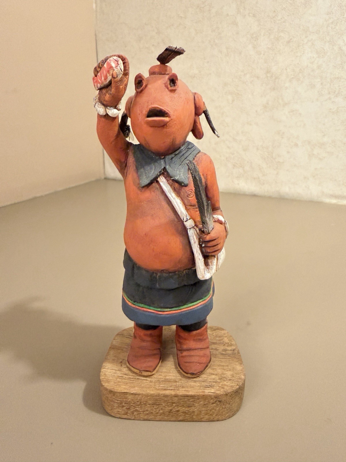 Mudhead Koyemsi Katchina By Hopi Carver Neil David Sr