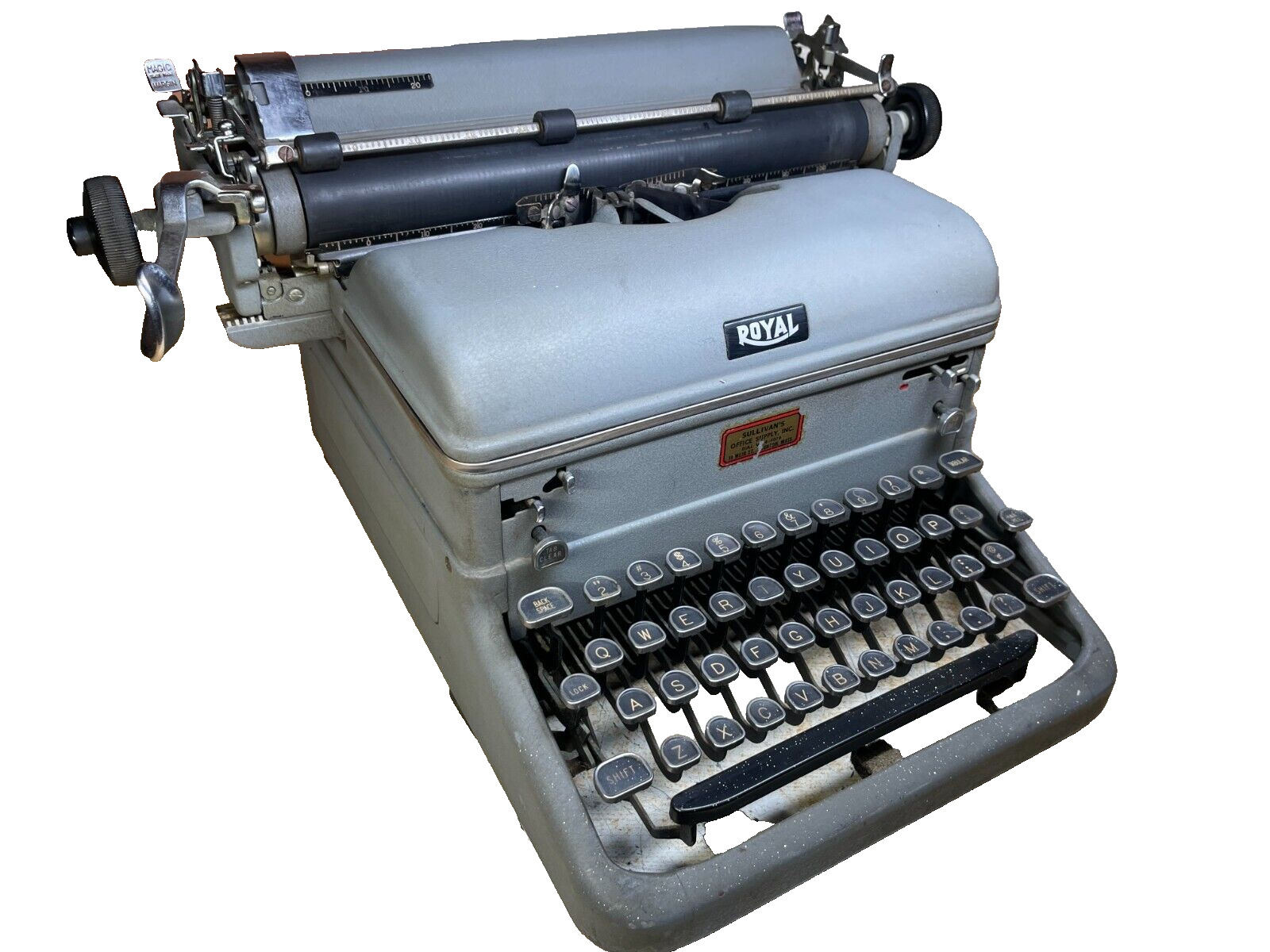 1952 Royal KMM Working Vintage Desktop Typewriter w New Ink