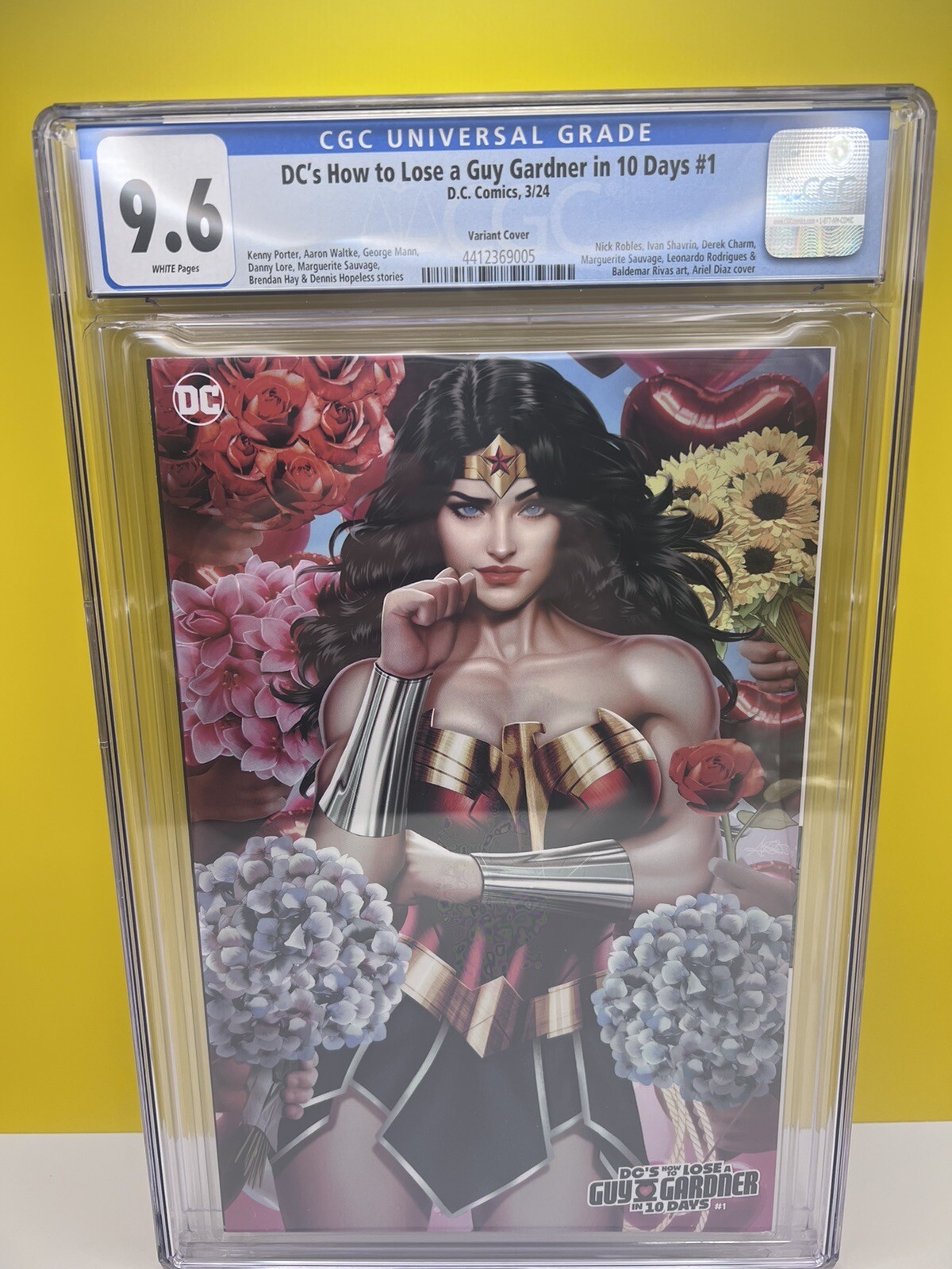 DC\'s How to lose a Guy Gardner in 10 Days #1 2024 DC Ariel Diaz Variant CGC 9.6