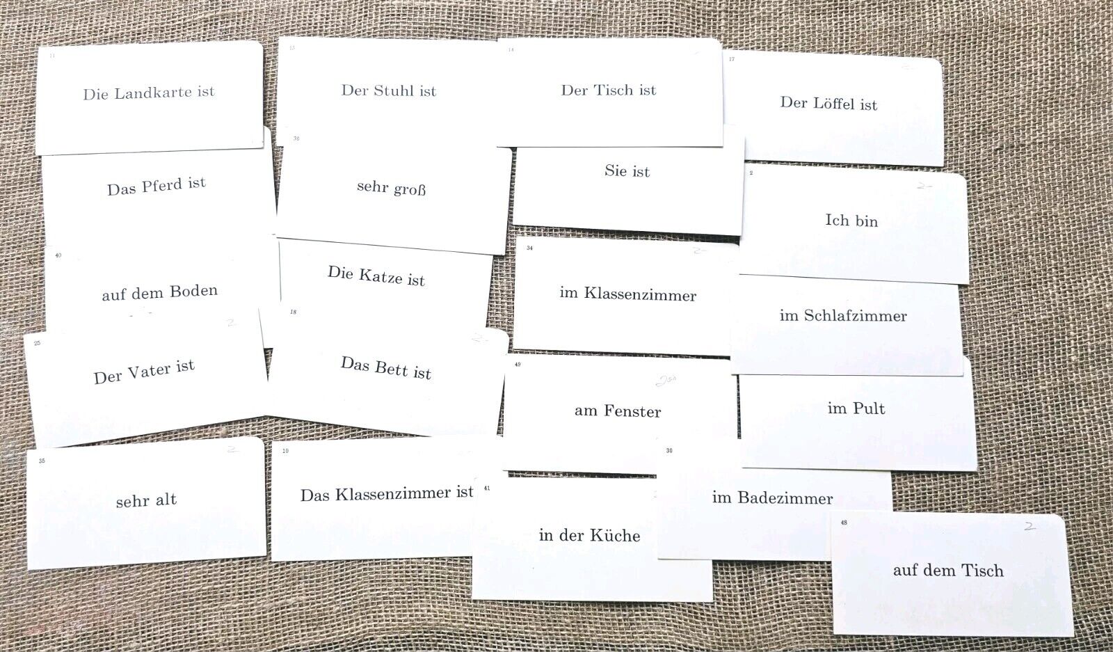 Vintage German Flash Cards 53 Total