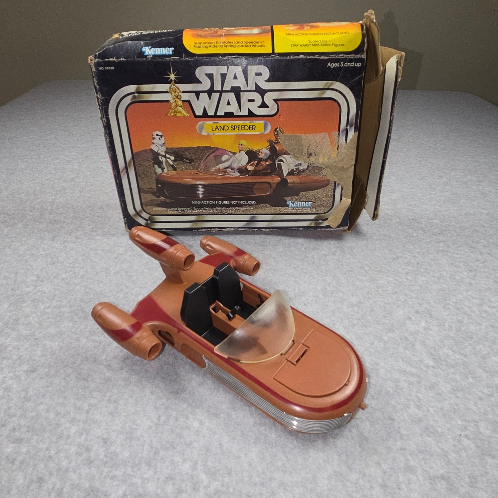 Vintage 1978 Kenner Star Wars Land Speeder Vehicle with Original First Box 1977