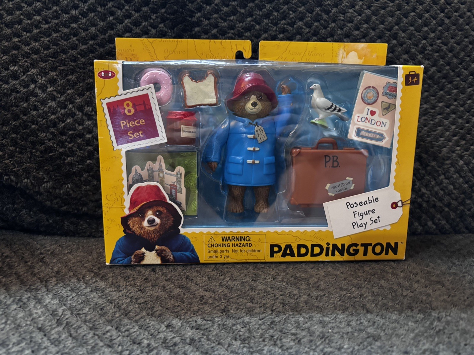 2017 Yottoy Paddington Bear Posable Action Figure 8 Piece Set Sealed Rare New 2017 Yottoy Paddington Bear Posable Action Figure 8 Piece Set Sealed Rare New
