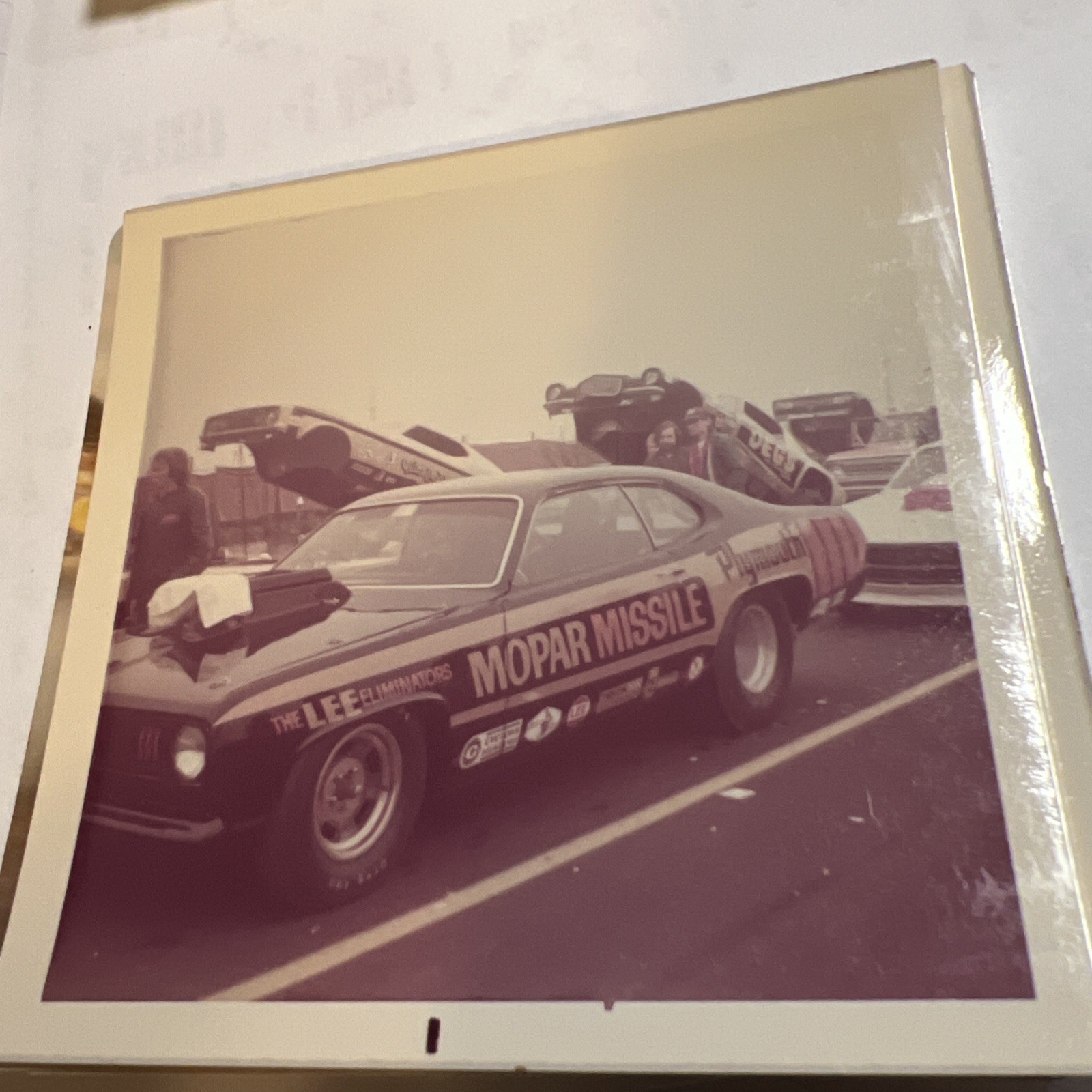 Vintage Drag Racing Photo 3.5” X 3.5” 1970’s