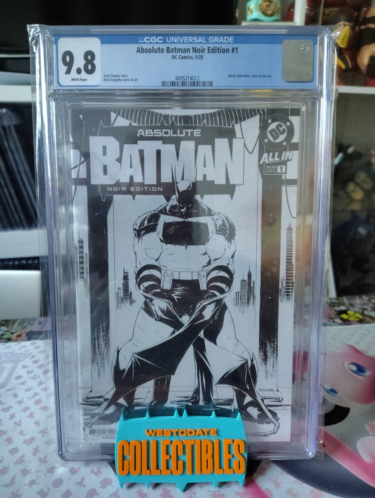 Absolute Batman Noir Edition 1 CGC 9.8 Cover A Nick Dragotta DC Comics 2025