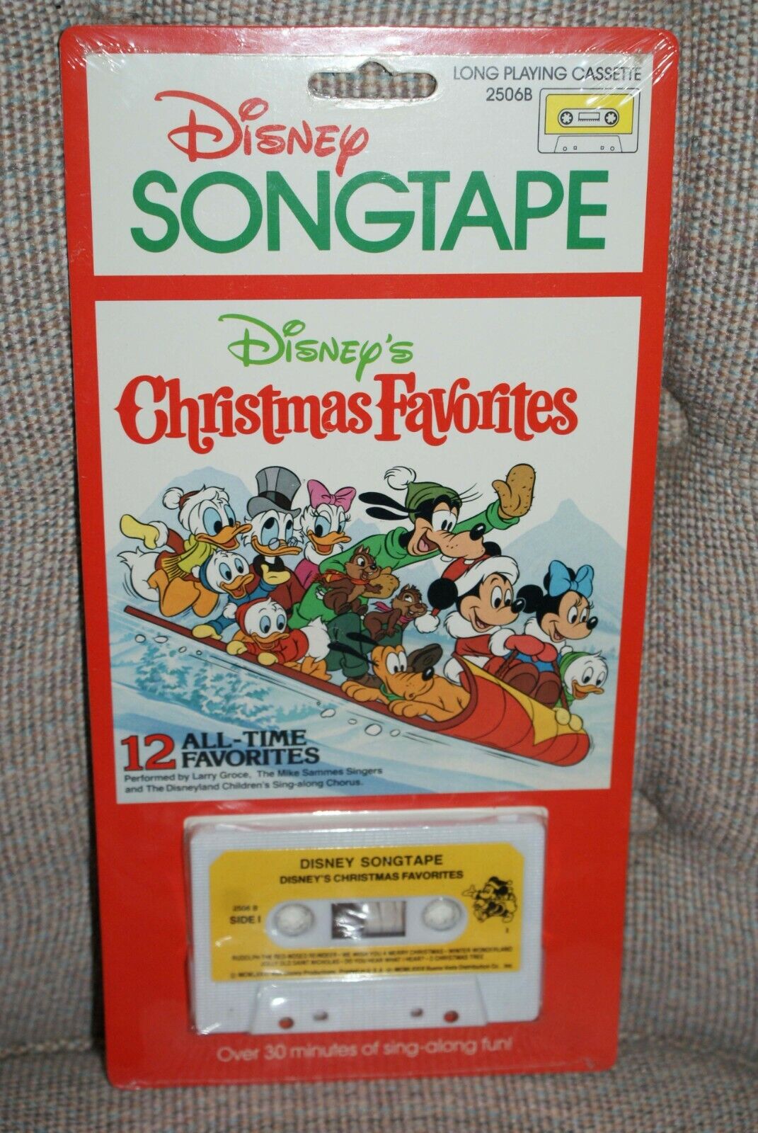 Disney Christmas Favorites Song tape Cassette & Book 12 All Time Favorites NEW
