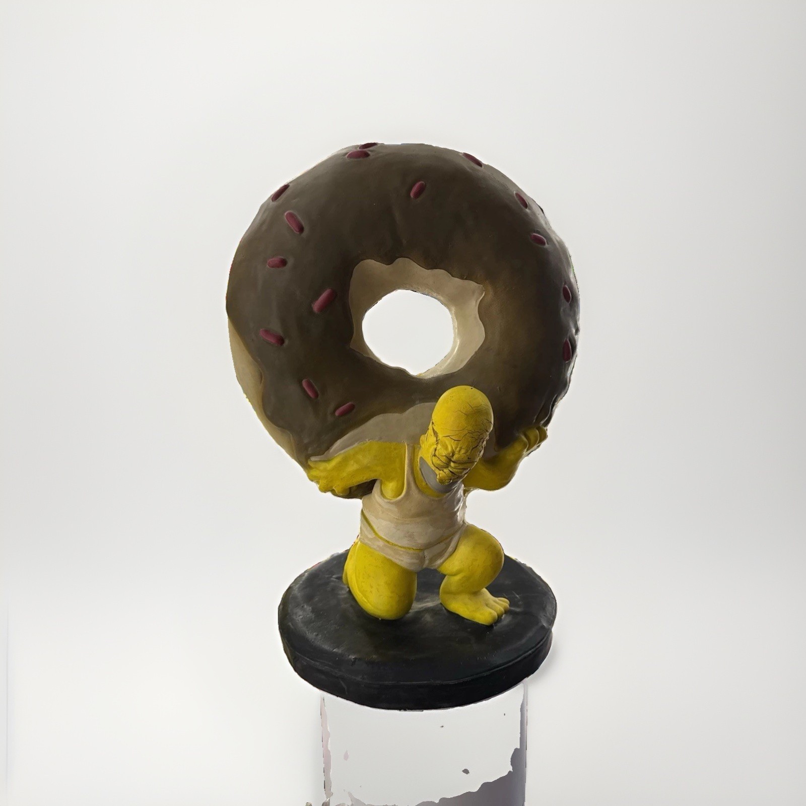 Vintage 1999 Homer Simpson Donut Atlas latex A La Carte Germany RARE