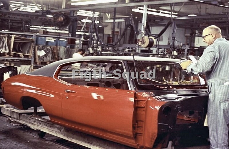 Picture Photo PLANT OF CAR CHEVROLET CHEVELLE ASSEMBLY 8581