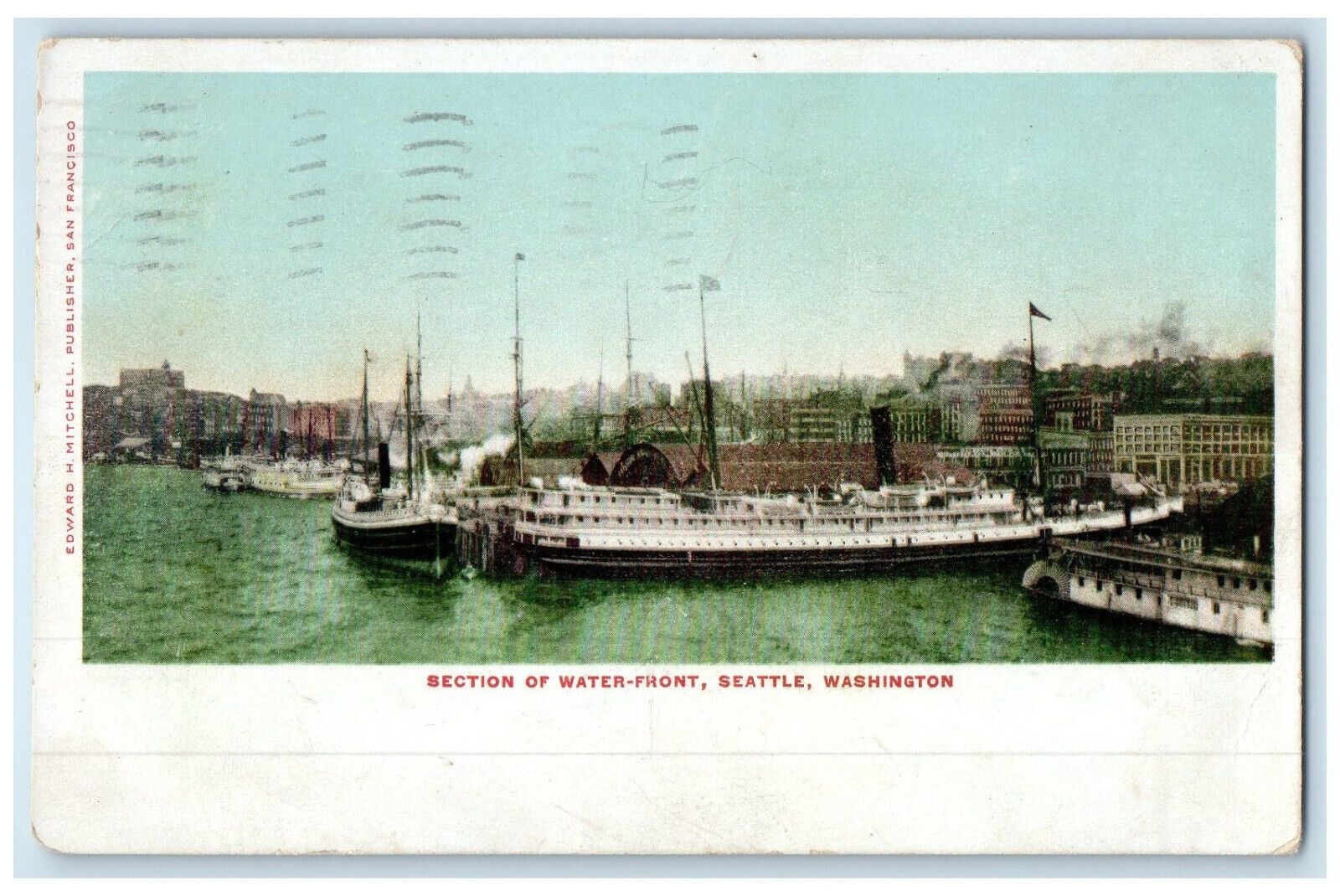 1905 Section of Water-Front Seattle Washington WA Antique Posted Postcard