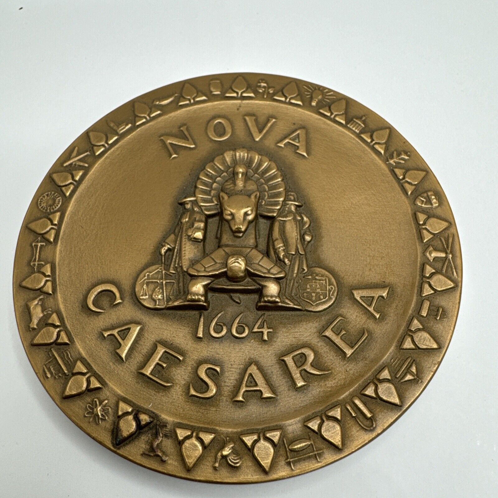 1964 Medallic Art New Jersey Bronze Medal Nova Caesarea