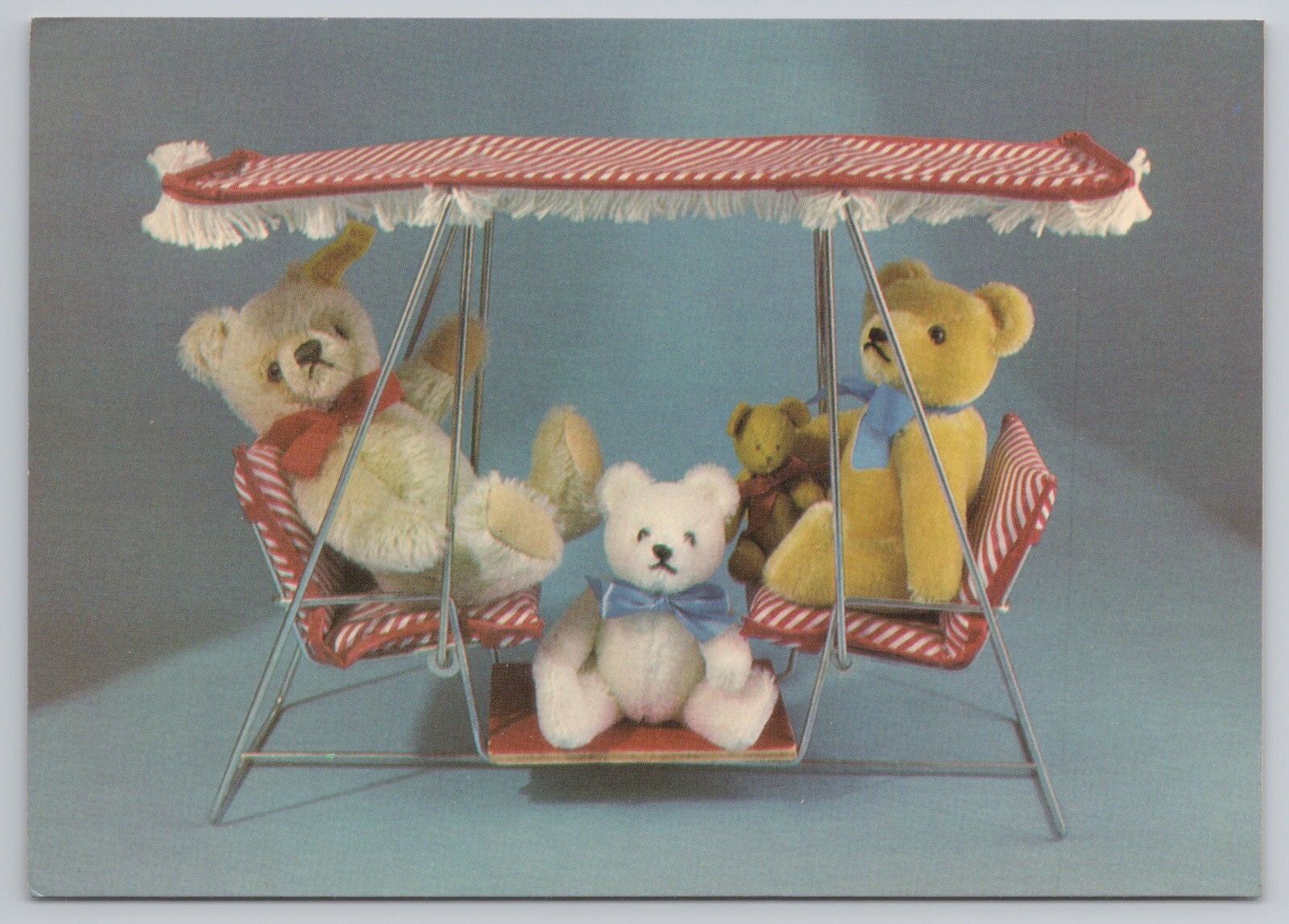 Small Teddy Bears - Swing Time Steiff & Hermann Germany 1985 Ted Menten Postcard