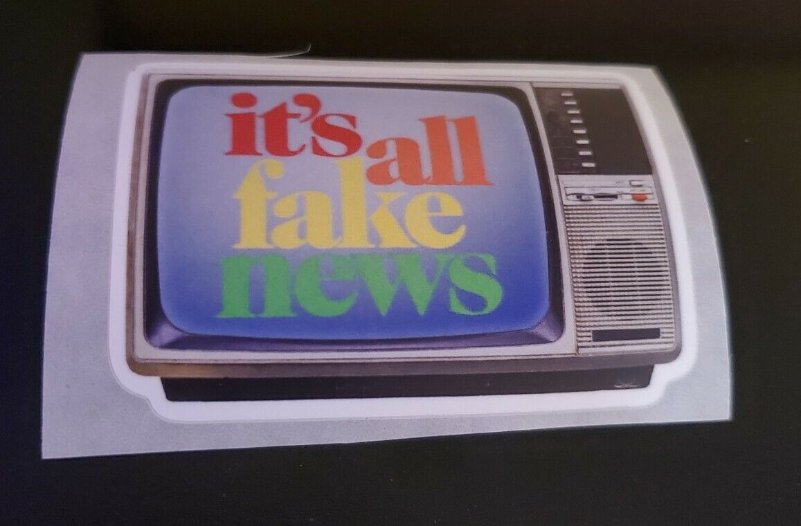 KILL YOUR TELEVISION FAKE FAUX NEWS CNN SUCKS Funny Political Bumper Sticker 