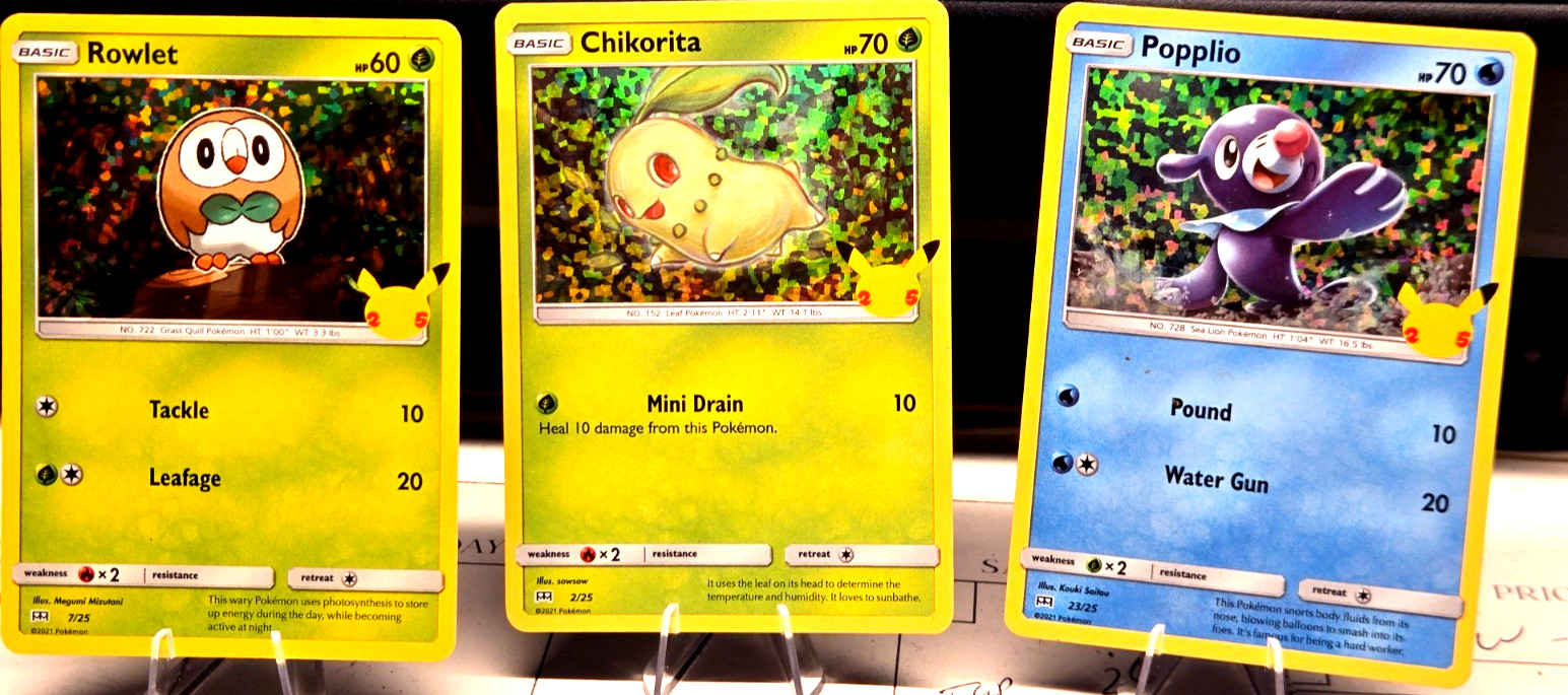 Pokémon 2021 McDonald's Holo 3 card lot