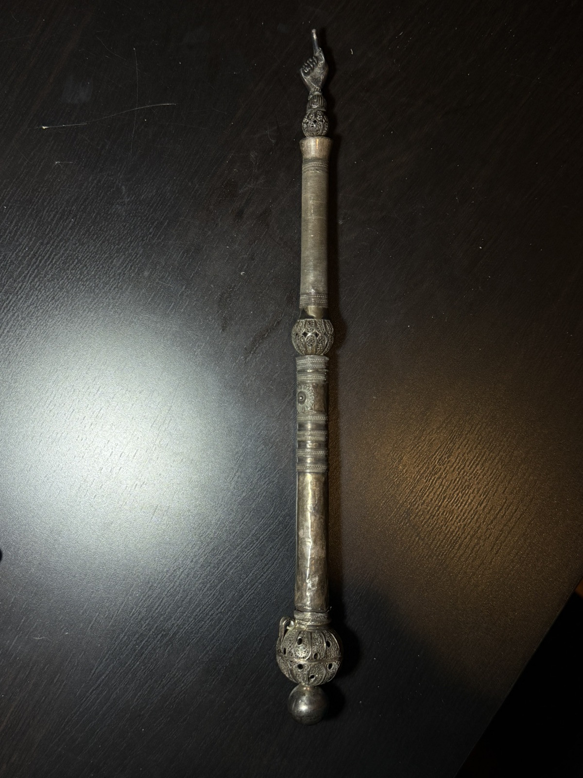 Museum Quality Silver Torah Pointer Vintage Rare Sterling Antique Piece Unique