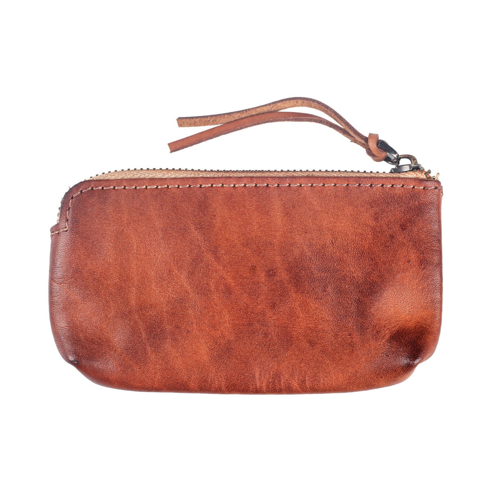 Leather Tobacco Pouch Smoking Tobacco Bag Zip Storage Case Portable