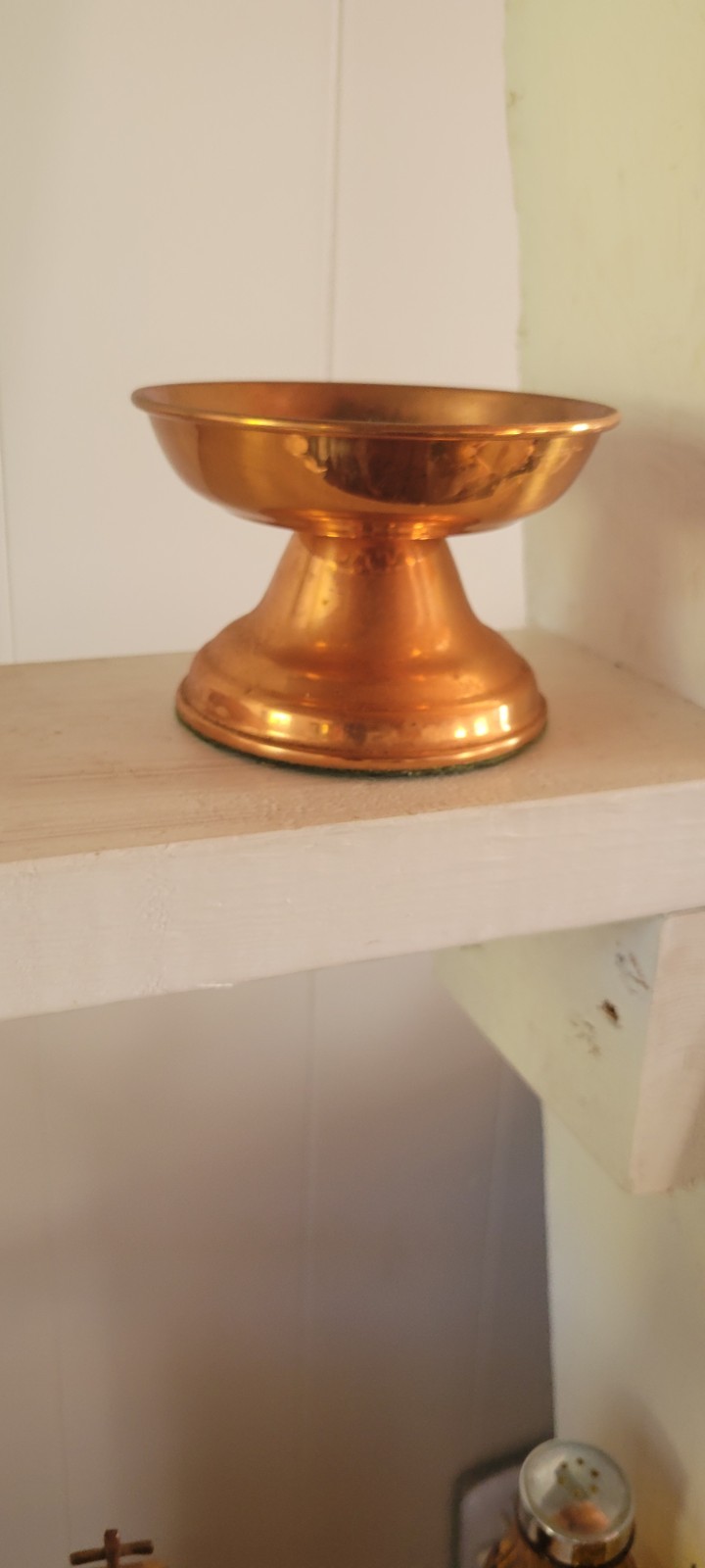 Coppercraft Guild Vintage Copper Pedestal Candle holder 4.5