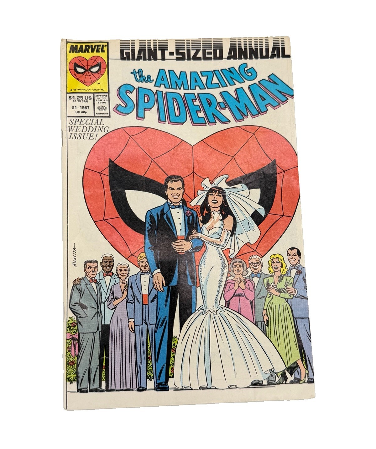 Giant-Size Annual The Amazing Spider-Man #21 (1987) Special Wedding Issue