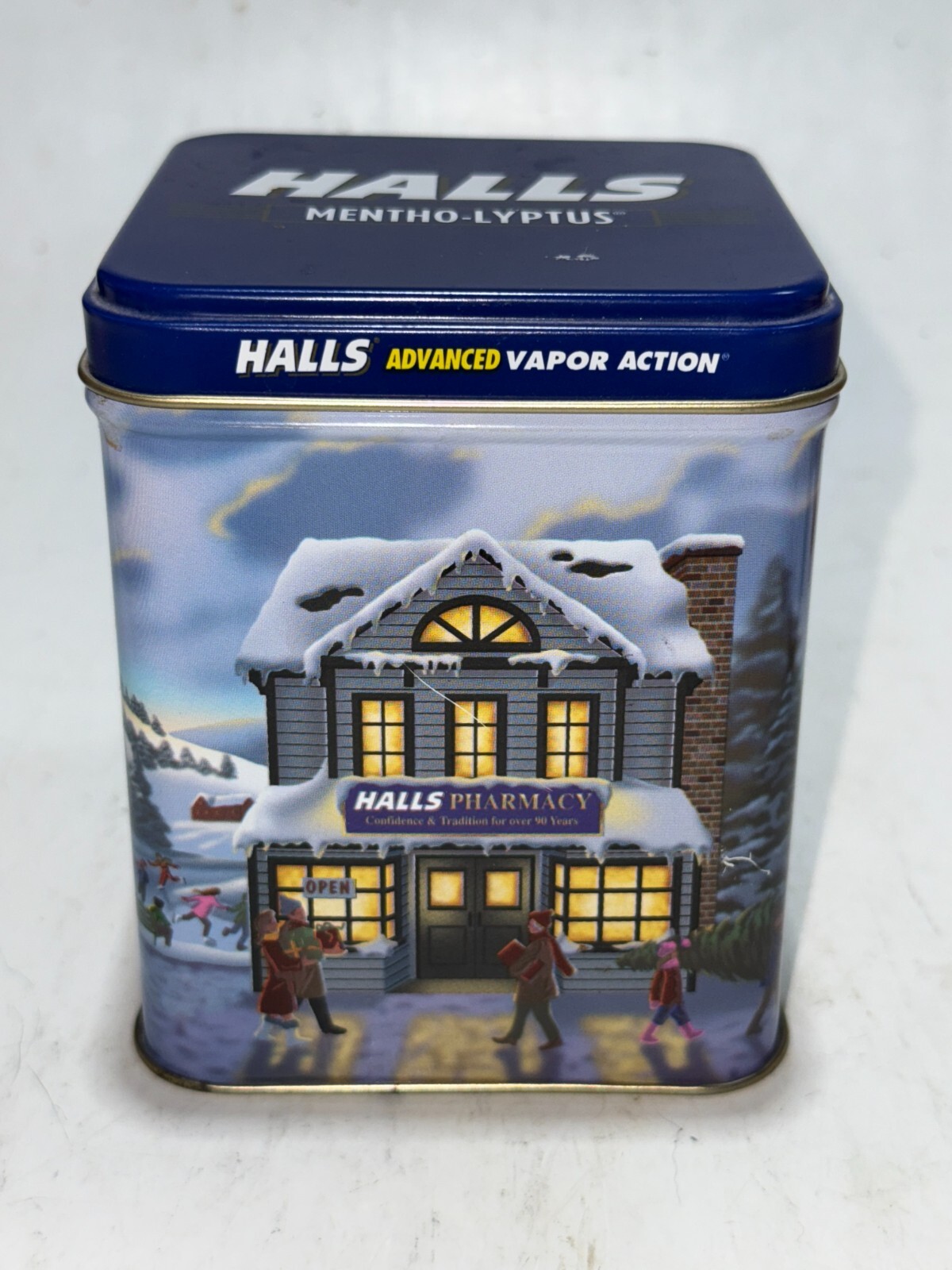 Vintage  Halls Tin
