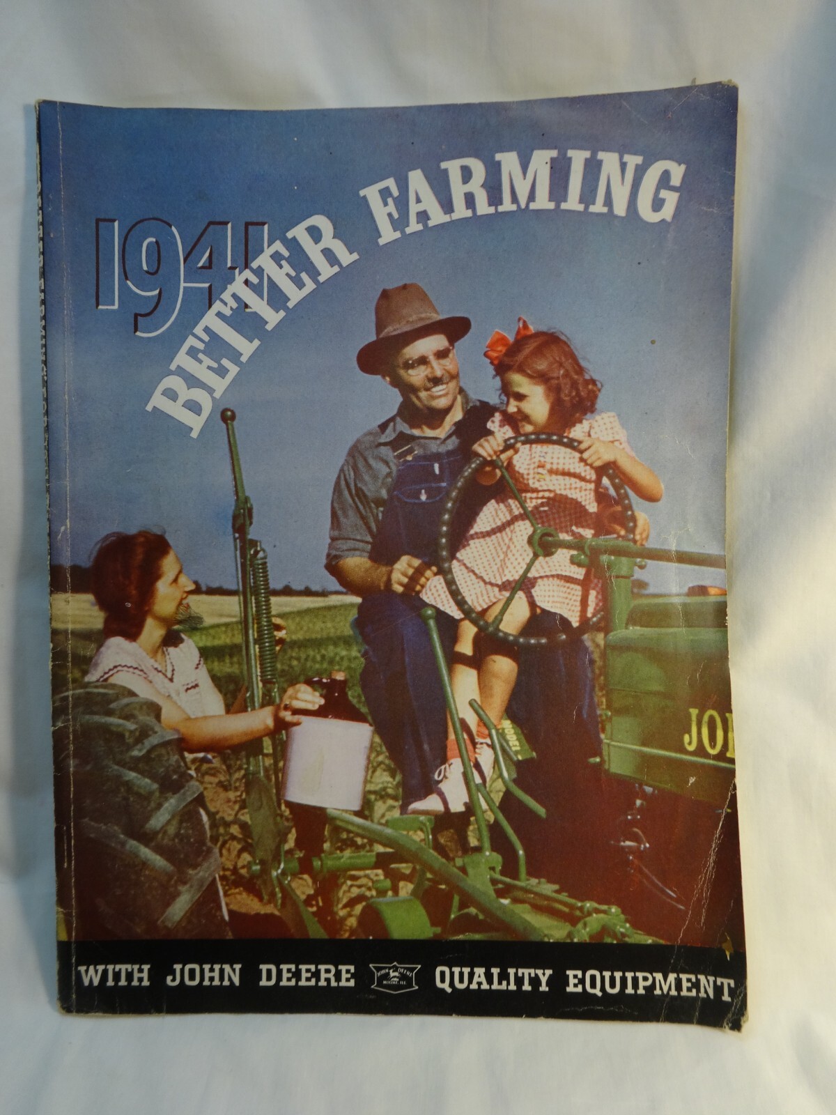 Vintage 1941 John Deere Better Farming Magazine/Catalog WWII Rare