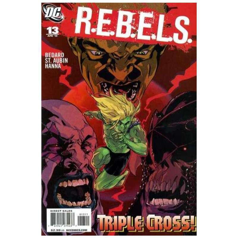 R.E.B.E.L.S. (2009 series) #13 in Near Mint condition. DC comics [h;