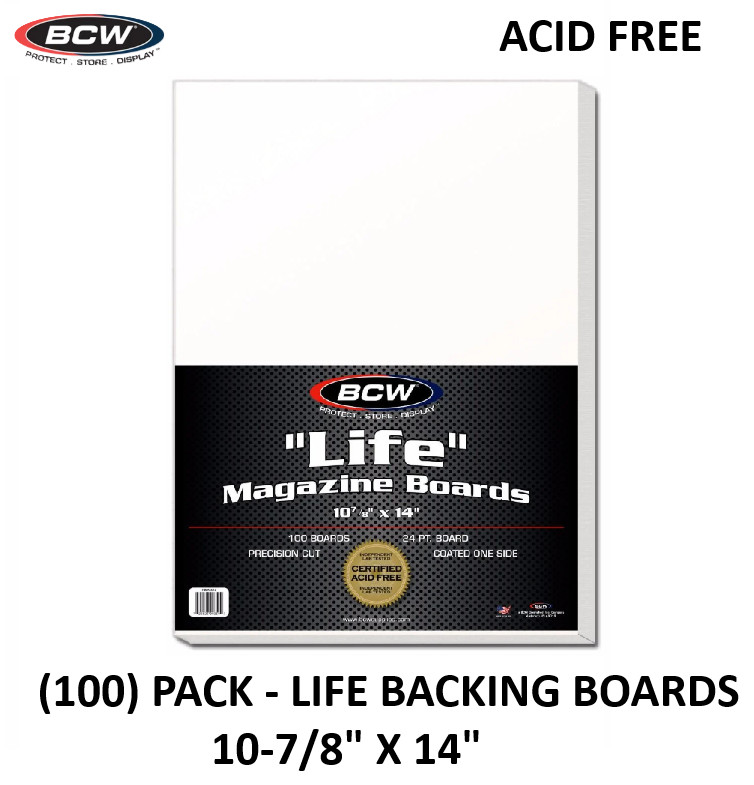 BCW - Life Magazine (100) Pack Magazine Boards - 10-7/8\