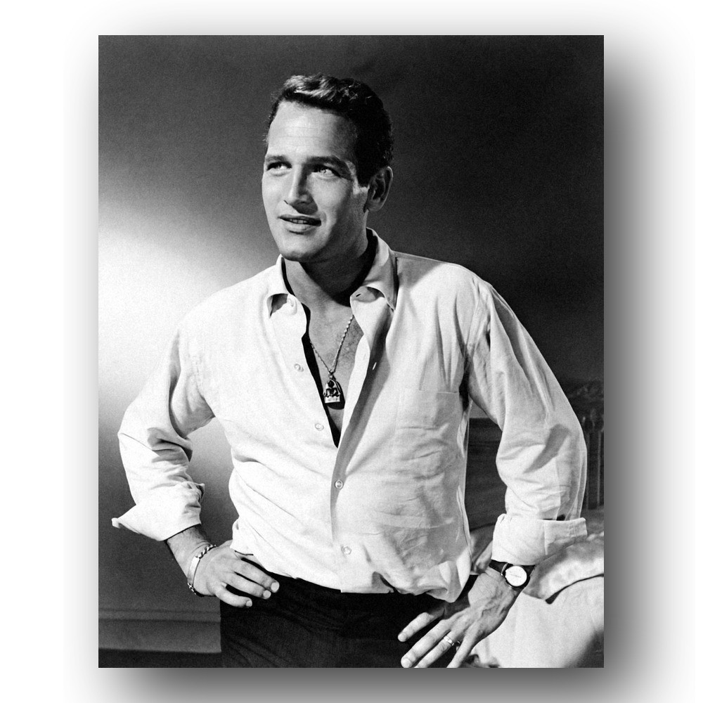 Paul Newman Photo 8x10 1960s Actor Portrait Black And White
