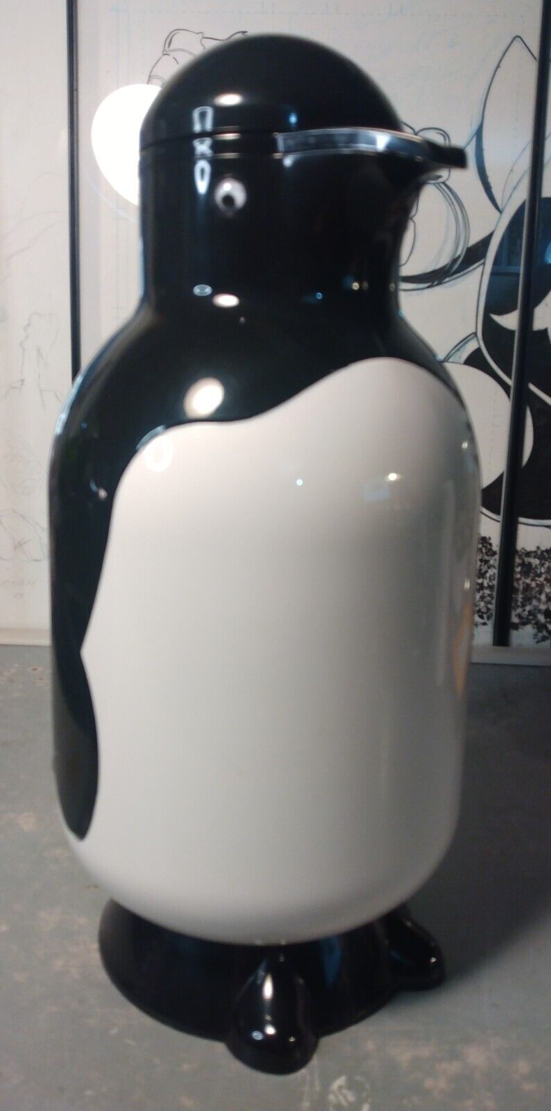 Vintage Metrokane Thermal Penguin Plastic Pitcher Thermos Carafe | Nice