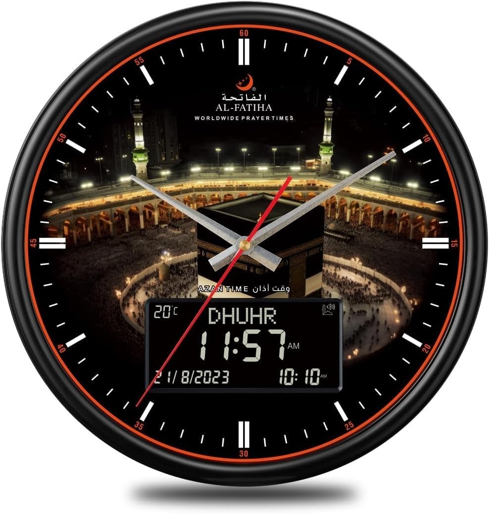 LED Muslim Prayer Clock - Digital Azan Wall Clock for Home, Office & Mosque Deco LED Muslim Prayer Clock - Digital Azan Wall Clock for Home, Office & Mosque Deco
