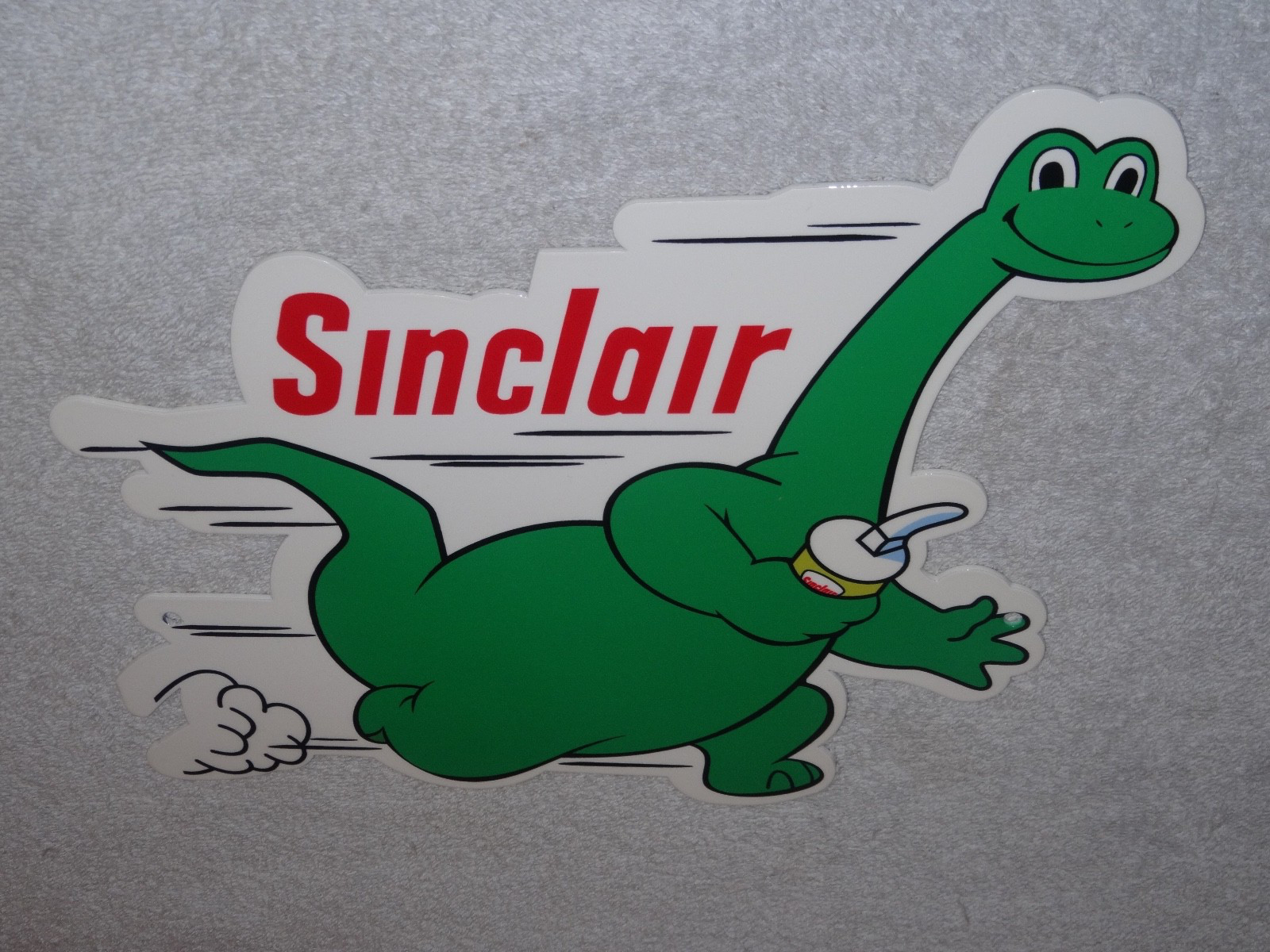 VINTAGE SINCLAIR DINO THE DINOSAUR RUNNING W/ OIL 14\